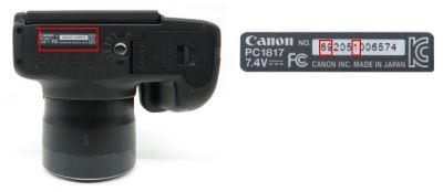 canon camera serial number manufacture date